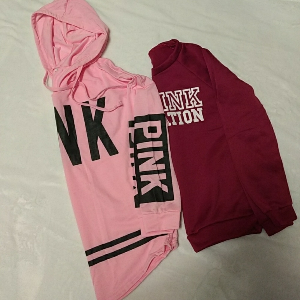 🆕2 Pink jackets never used